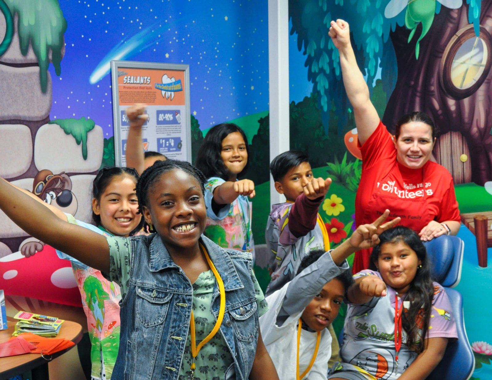 volunteer volunteer at JA with kids