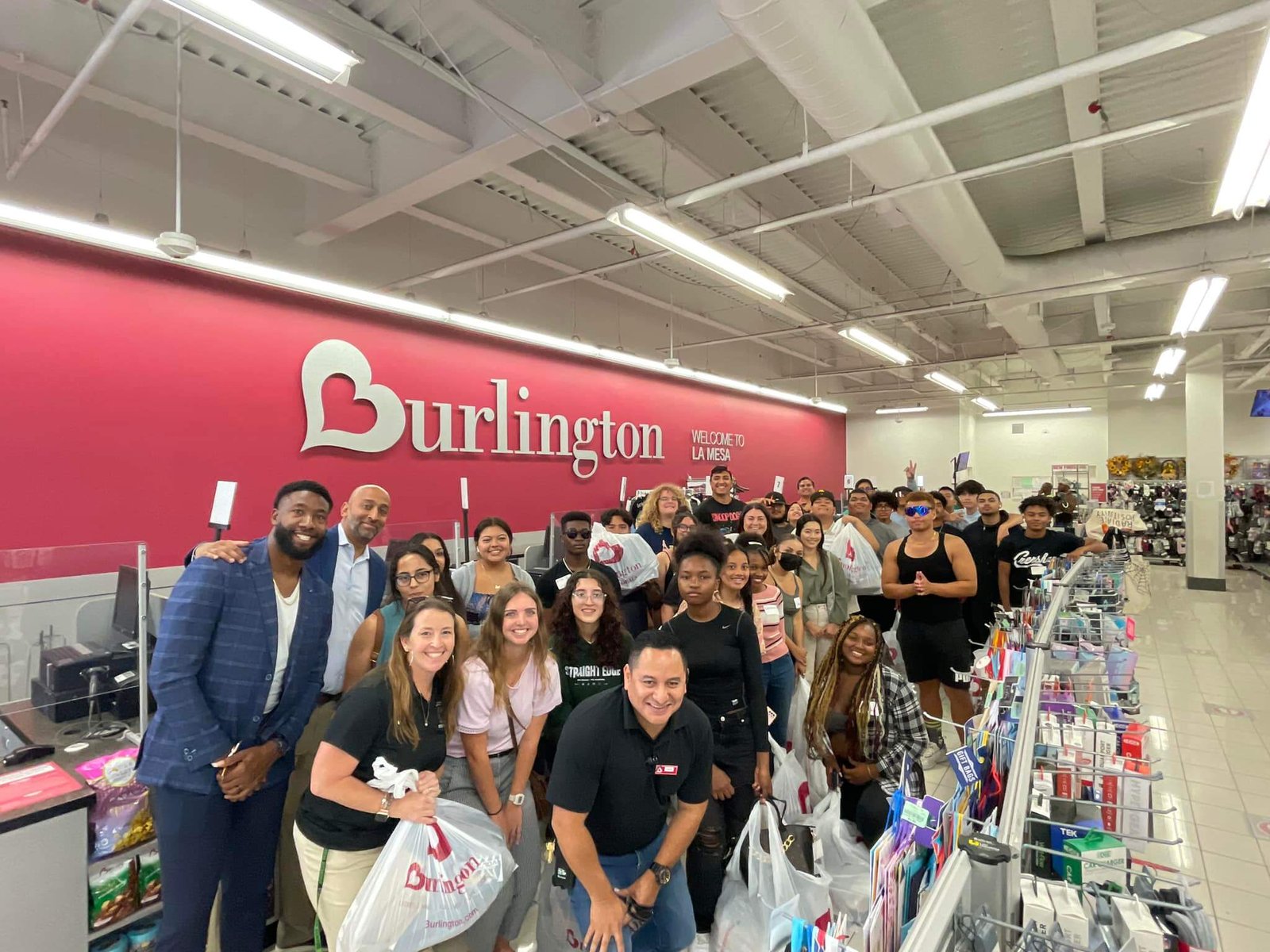 Students on shopping trip